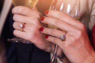Lesbian Wedding Toast Engagement Rings