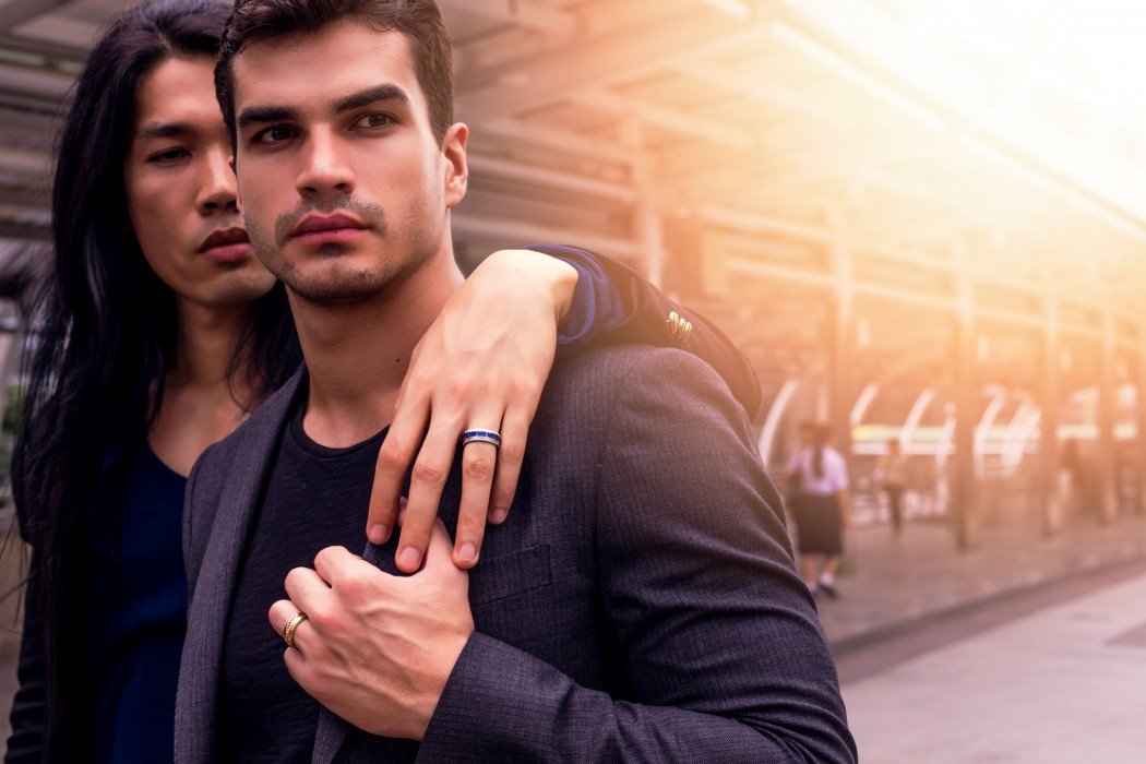 LGBT wedding and engagement rings - 2 Gay Men