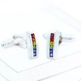 BERLIN CUFFLINKS IN STERLING SILVER by EQUALLI.COM