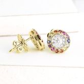 SYDNEY EARRINGS  IN 14K GOLD by EQUALLI.COM