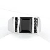 BARCELONA AT NIGHT RING IN STERLING SILVER