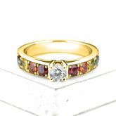 1 3/4 CARAT LAS VEGAS RING IN 14K GOLD by EQUALLI.COM