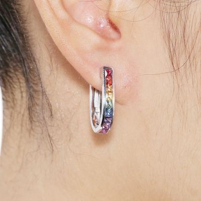 NEW YORK EARRINGS IN 925 STERLING SILVER by EQUALLI.COM