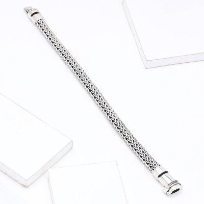 BASS STERLING SILVER BRACELET by EQUALLI.COM