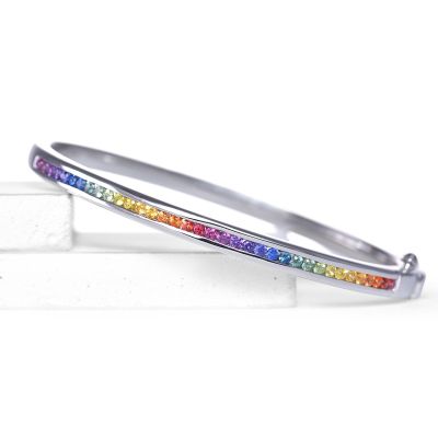 FORT LAUDERDALE BANGLE IN STERLING SILVER by EQUALLI.COM 