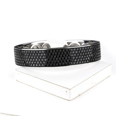 KEY WEST AT NIGHT BANGLE IN STERLING SILVER