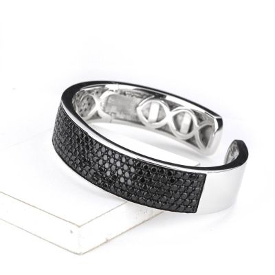 KEY WEST AT NIGHT BANGLE IN STERLING SILVER