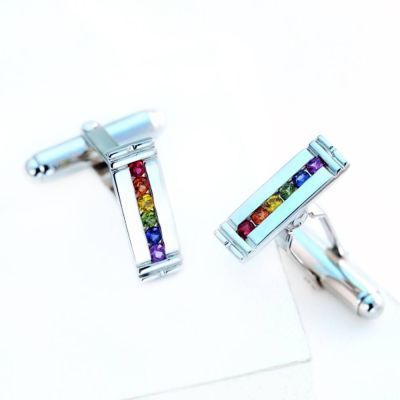 AMSTERDAM CUFFLINKS IN STERLING SILVER by EQUALLI.COM