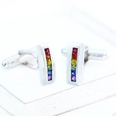 BERLIN CUFFLINKS IN STERLING SILVER by EQUALLI.COM