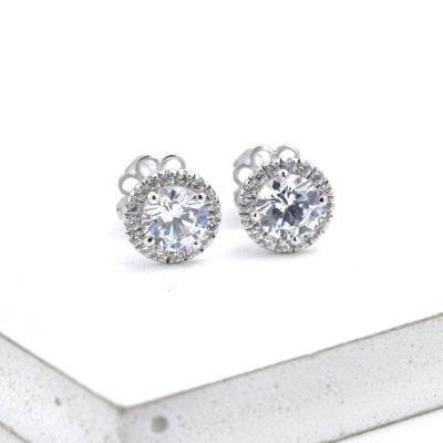 ZOE EARRINGS IN 925 STERLING SILVER BY EQUALLI.COM