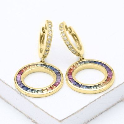 MASSACHUSETTS EARRINGS IN 14K GOLD By EQUALLI.COM