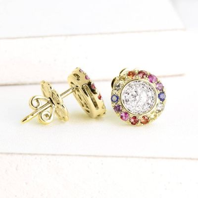 SYDNEY EARRINGS  IN 14K GOLD by EQUALLI.COM