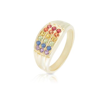 HONOLULU RING IN 14K GOLD by EQUALLI.COM