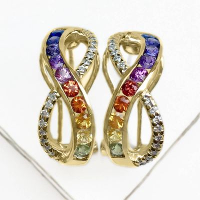 PASADENA EARRINGS IN 14K GOLD by EQUALLI.COM