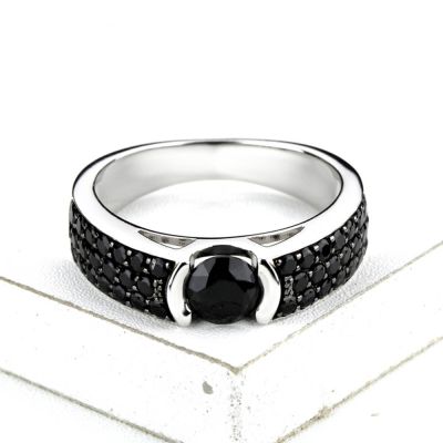 TOKYO AT NIGHT RING IN STERLING SILVER