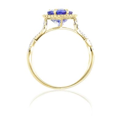 TESSA TANZANITE & DIAMOND ENGAGEMENT RING IN 18K GOLD