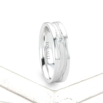 DAPHNIS ENGAGEMENT RING IN 14K GOLD WITH DIAMOND by Equalli.com