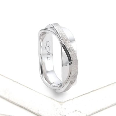 NERITES ENGAGEMENT RING IN 14K GOLD WITH DIAMOND by Equalli.com