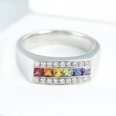 LONDON RING IN STERLING SILVER by EQUALLI.COM