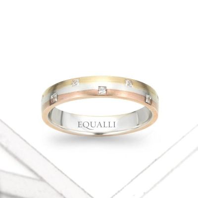 DEIMUS ENGAGEMENT RING IN 14K GOLD WITH DIAMOND by Equalli.com