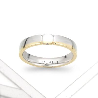EILEITHYIA ENGAGEMENT RING IN 14K GOLD WITH DIAMOND by Equalli.com