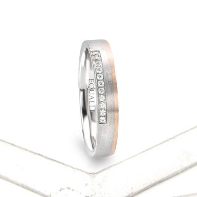 ATHENA ENGAGEMENT RING IN 14K GOLD WITH DIAMOND by Equalli.com