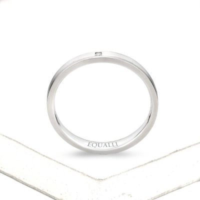 ASCLEPIUS ENGAGEMENT RING IN 14K GOLD WITH DIAMOND by Equalli.com