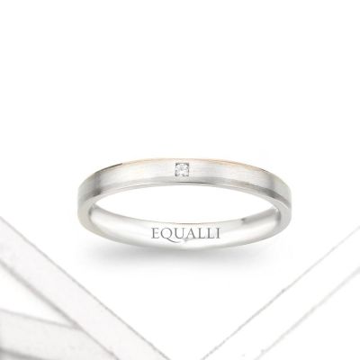 ASCLEPIUS ENGAGEMENT RING IN 14K GOLD WITH DIAMOND by Equalli.com