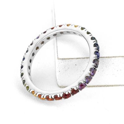 ATLANTA FULL ETERNITY RING IN 14K GOLD by EQUALLI.COM
