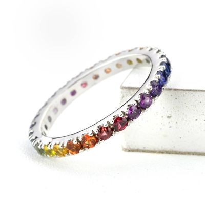 ATLANTA FULL ETERNITY RING IN STERLING SILVER by EQUALLI.COM