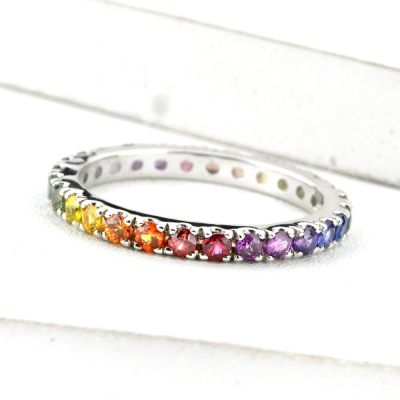 ATLANTA FULL ETERNITY RING IN STERLING SILVER by EQUALLI.COM