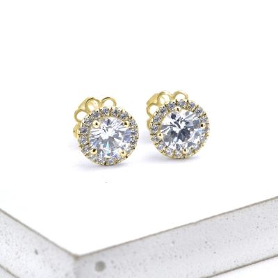 ZOE EARRINGS IN 14K GOLD BY EQUALLI.COM