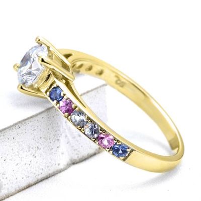 TRANSGENDER LAS VEGAS RING IN 14K GOLD BY EQUALLI.COM