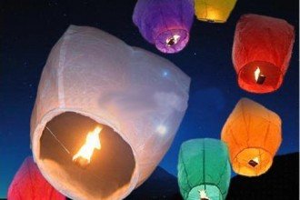 Rainbow Paper Lanterns