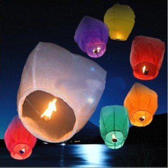 Rainbow Paper Lanterns